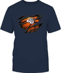 FanPrint Gonzaga Bulldogs Hoodie, Tearing Basketball