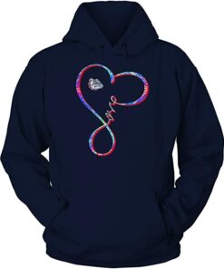 FanPrint Gonzaga Bulldogs, Infinity Love University Logo Rainbow Swirl Gift