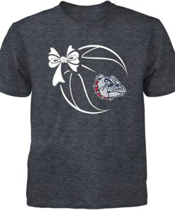 FanPrint Gonzaga Bulldogs Shirt, Basketball Ribbon Gifts for Fans