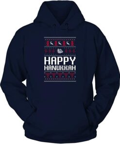 FanPrint Gonzaga Bulldogs Shirt, Hanukkah Happy Hanukkah Sweater Team