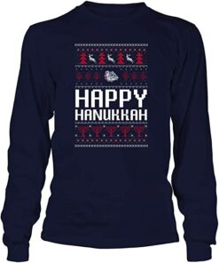 FanPrint Gonzaga Bulldogs Shirt, Hanukkah Happy Hanukkah Sweater Team