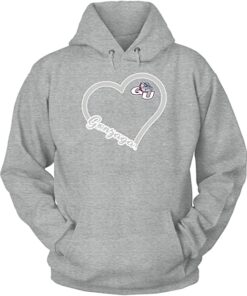 FanPrint Gonzaga Bulldogs Shirt, Heart, Gonzaga