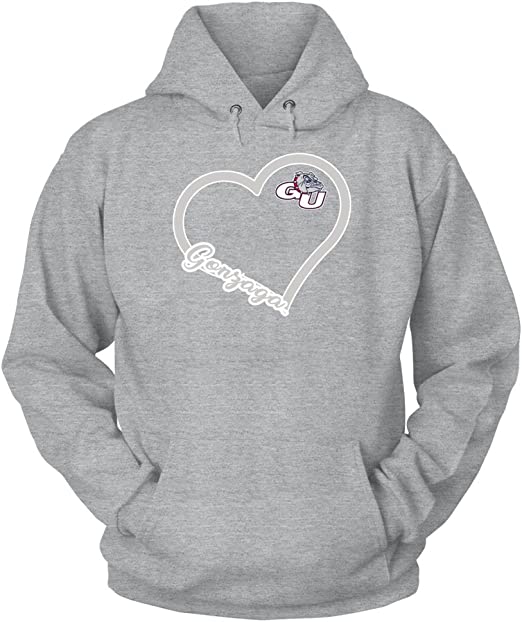 FanPrint Gonzaga Bulldogs Shirt, Heart, Gonzaga
