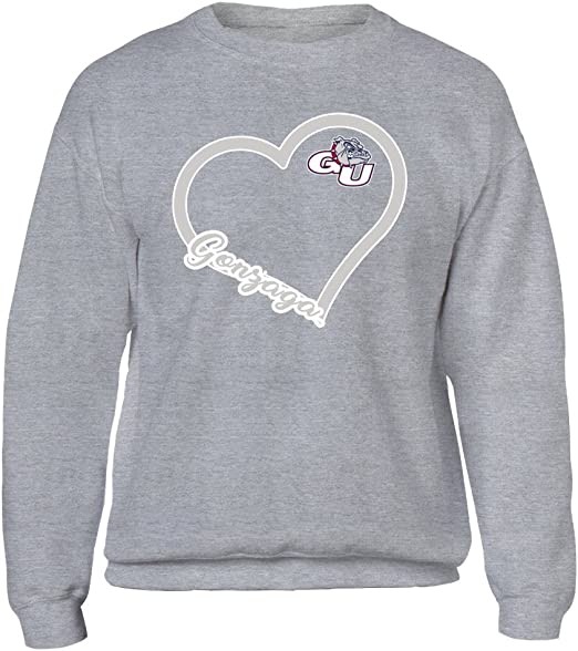 FanPrint Gonzaga Bulldogs Shirt, Heart, Gonzaga