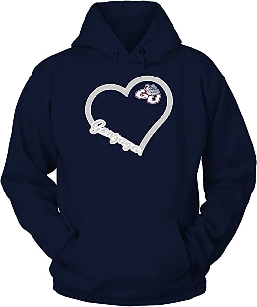 FanPrint Gonzaga Bulldogs Shirt, Heart, Gonzaga