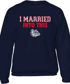 FanPrint Gonzaga Bulldogs Shirt, I Married Into This, Leopard Pattern