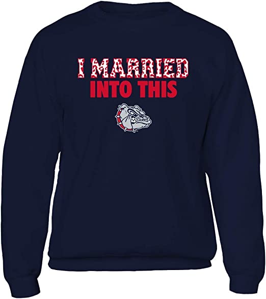 FanPrint Gonzaga Bulldogs Shirt, I Married Into This, Leopard Pattern