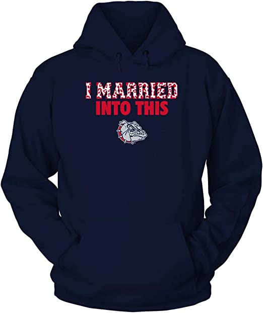 FanPrint Gonzaga Bulldogs Shirt, I Married Into This, Leopard Pattern