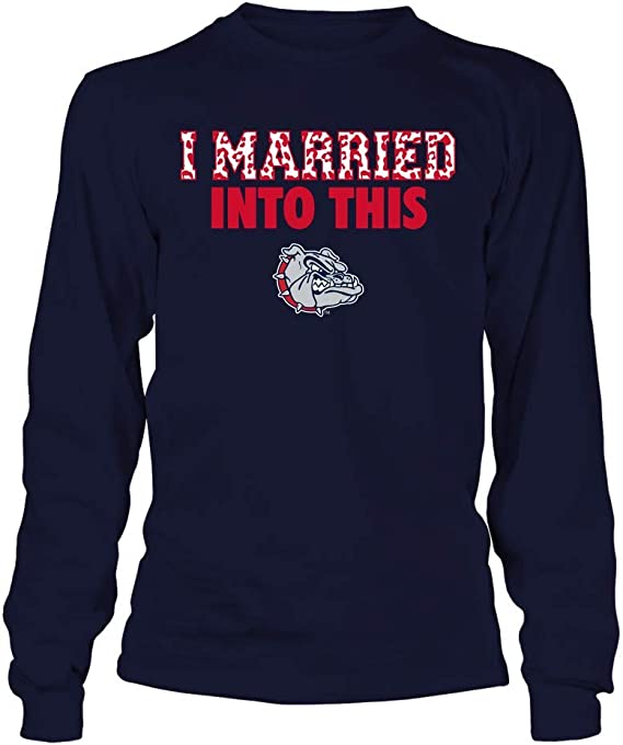 FanPrint Gonzaga Bulldogs Shirt, I Married Into This, Leopard Pattern