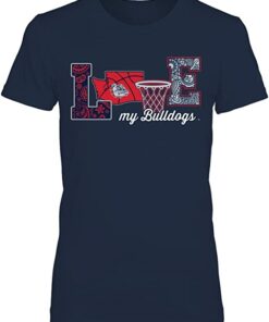 FanPrint Gonzaga Bulldogs Shirt, Love My Team Basketball
