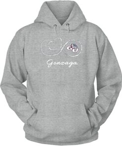 FanPrint Gonzaga Bulldogs Shirt, Love and Love, Gonzaga