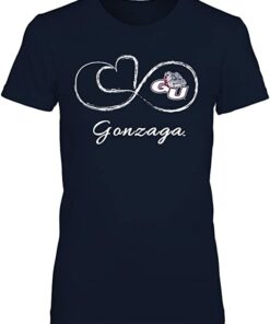 FanPrint Gonzaga Bulldogs Shirt, Love and Love, Gonzaga