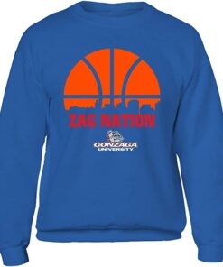 FanPrint Gonzaga Bulldogs Sweatshirt, Basketball