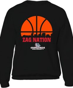 FanPrint Gonzaga Bulldogs Sweatshirt, Basketball