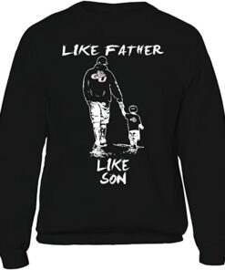 FanPrint Gonzaga Bulldogs Sweatshirt, Like Father Like Son (Gonzaga)