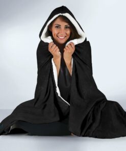 Fenrir Wolf Cyan Viking Style Economy Hooded Blanket