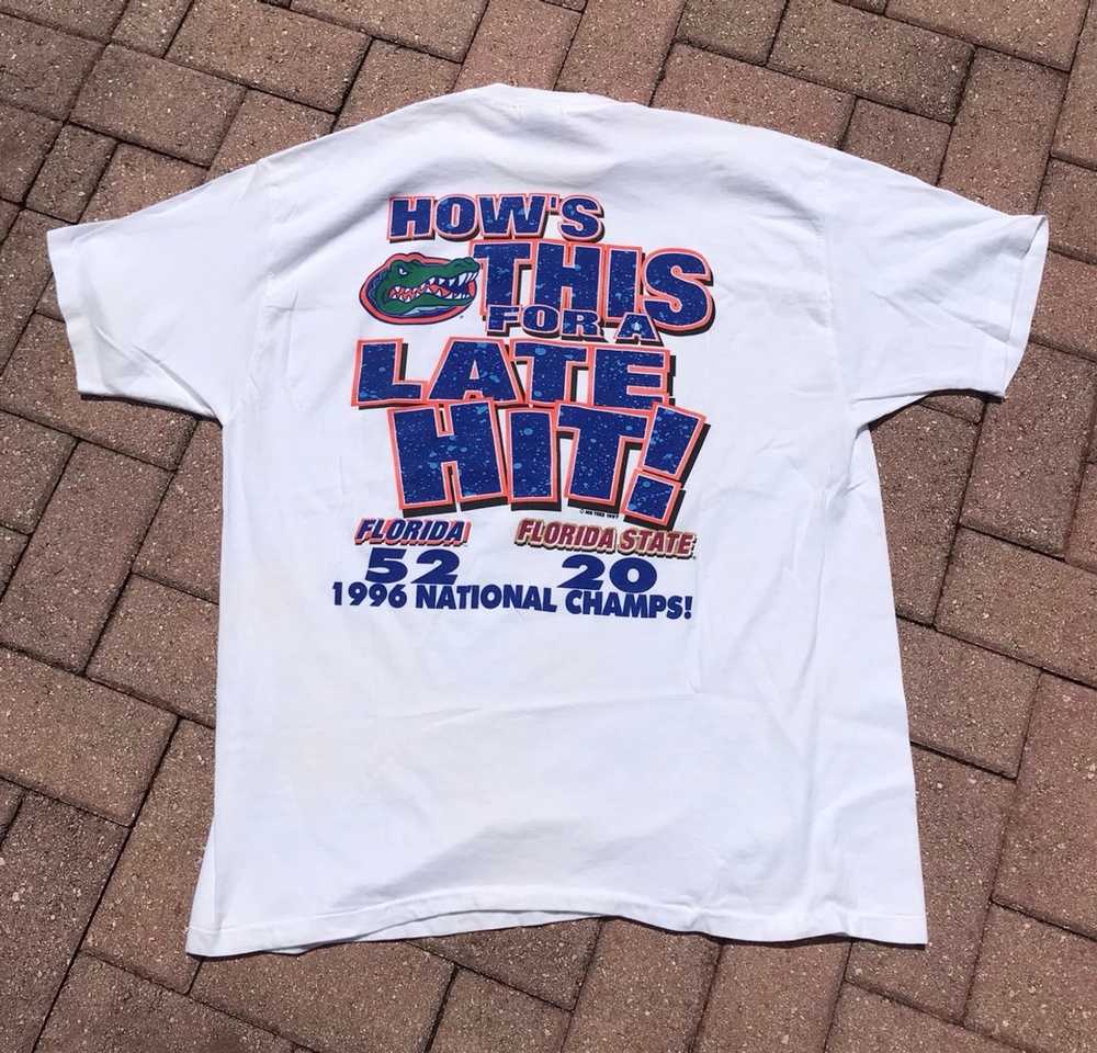 Florida Gators Made In Usa Vintage 1996 Florida Gators Tee Shirt 90S Single Stitch Late Hit