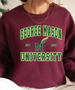 George Mason University Sweatshirt, George Mason Hoodie, George Mason University, George Mason Sweatshirt, College Sweatshirt, Brown Shirt