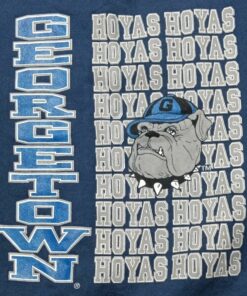 Georgetown Hoyas Sweatshirt Fruit of the Loom USA Blue Long Sleeve