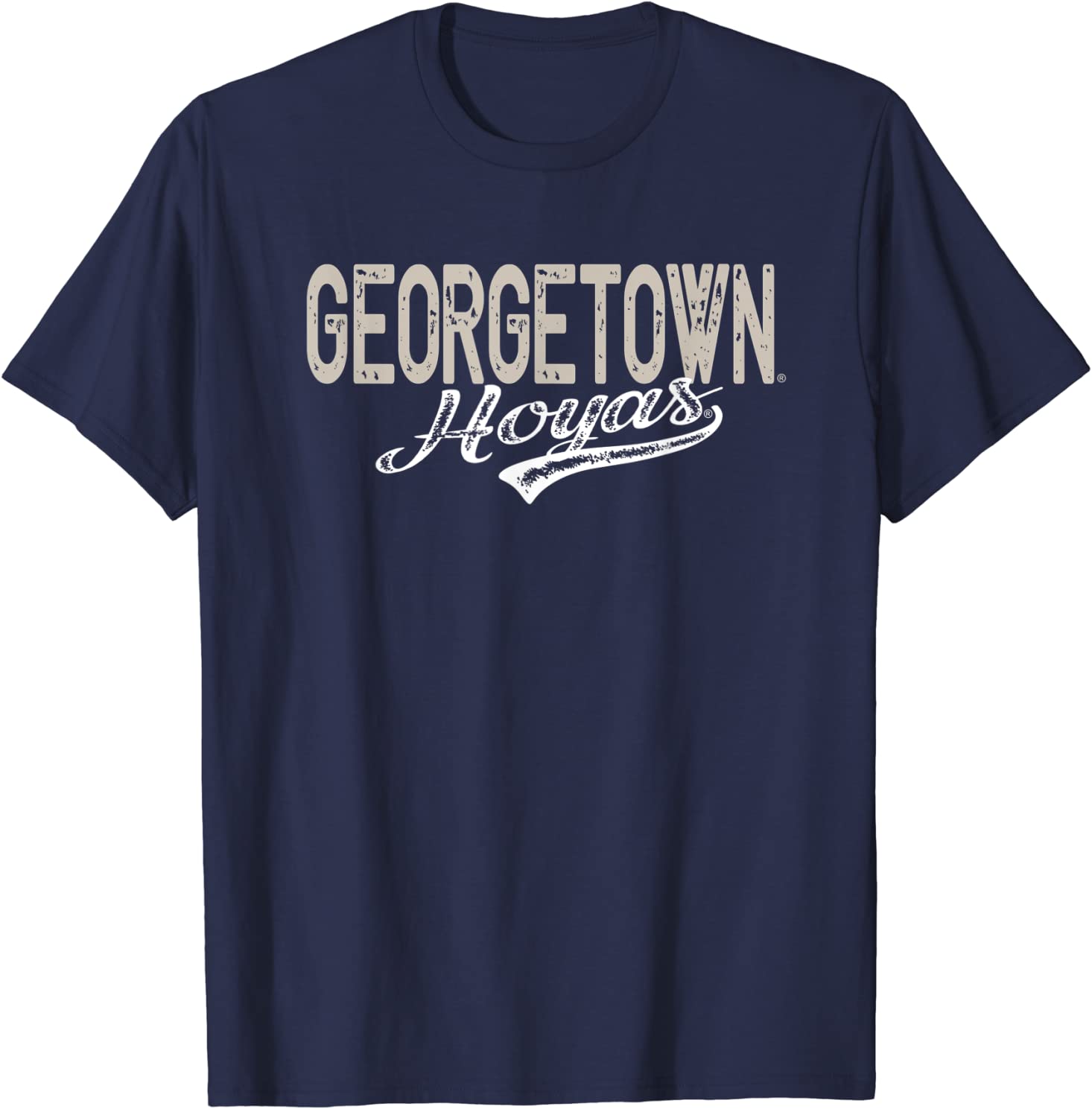 Georgetown Hoyas Vintage Touch Up Navy T-Shirt