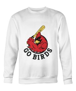 Go Birds Go Cardinals Baseball Sweatshirt Hoodie Cardinal Pride Women Or Mens Sweatshirt Yard Bird Great Gift For Any Cardinal Lover