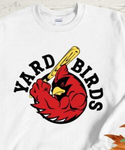 Go Cardinals Baseball Cardinal Pride Women Or Men Sweatshirt Yard Bird At The Plate Christmas Gift For Any Cardinal Lover
