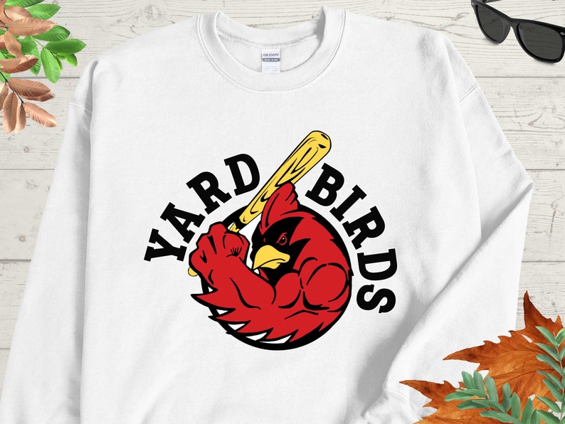 Go Cardinals Baseball Cardinal Pride Women Or Men Sweatshirt Yard Bird At The Plate Christmas Gift For Any Cardinal Lover