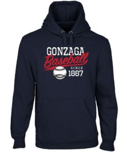 Gonzaga Bulldogs Ballpark Pullover Hoodie Navy Blue Gifts for Fans