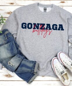 Gonzaga Bulldogs Crewneck Sweatshirt Gifts for Fans