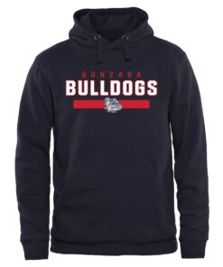 Gonzaga Bulldogs Team Strong Pullover Hoodie Navy Gifts for Fans