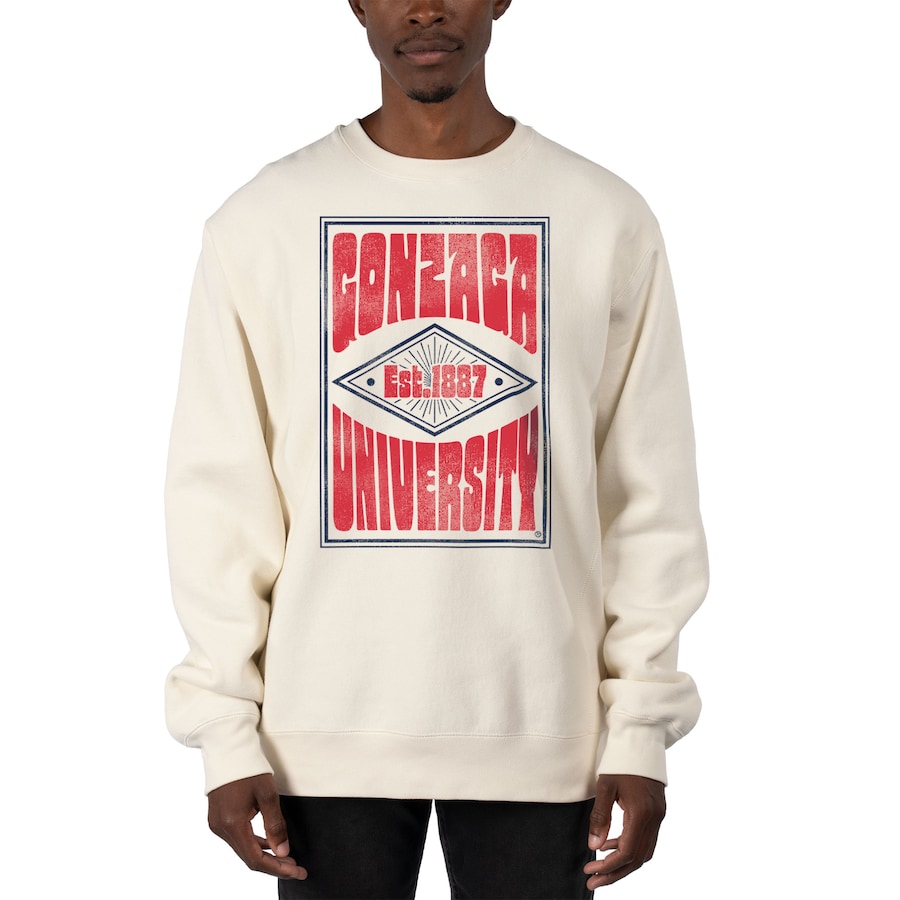 Gonzaga Bulldogs Uscape Apparel Premium Heavyweight Pullover Sweatshirt Gifts for Fans