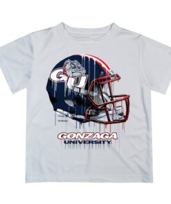 Gonzaga Bulldogs Zags GU Original Dripping Football White Shirt