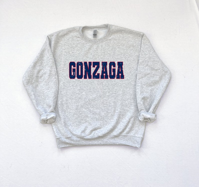 Gonzaga Retro Sweatshirt, College Style Sweatshirt
