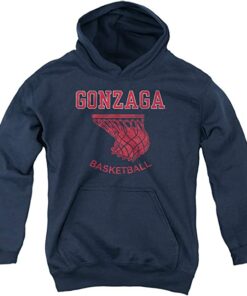 Gonzaga University Basketball Hoop Unisex Youth Pull-Over Hoodie Gifts for Fans