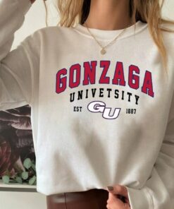 Gonzaga University Sweatshirt, Gonzaga Sweatshirt, College Sweatshirt, University Shirt, Colege Shirt, Custom University