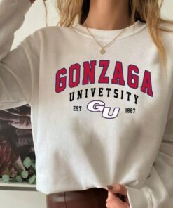 Gonzaga University Sweatshirt, Gonzaga Sweatshirt, College Sweatshirt, University Shirt, Colege Shirt, Custom University