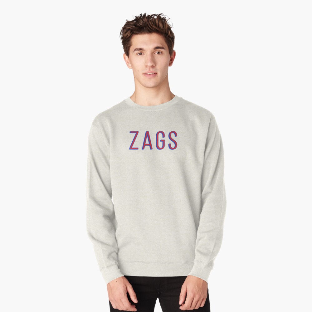 Gonzaga University "ZAGS" Gonzaga Bulldogs College School Spirit Pullover Sweatshirt Gifts for Fans