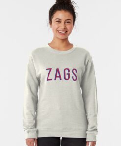 Gonzaga University "ZAGS" Gonzaga Bulldogs College School Spirit Pullover Sweatshirt Gifts for Fans