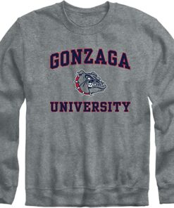 Grey Gonzaga University Crewneck Sweatshirt Gifts for Fans