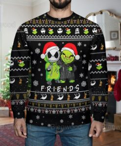 Halloween Ugly Christmas Sweater, Jack Friends Christmas Sweater