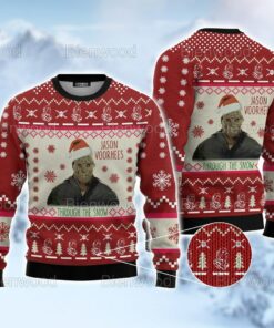 Halloween Ugly Christmas Sweater, Jason Voorhees Christmas Sweater