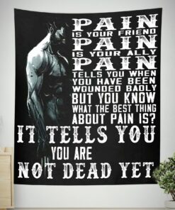 Home Gym Decor Banner Flag Tapestry Motivational Quotes