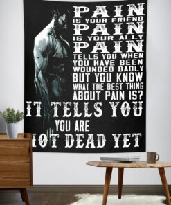 Home Gym Decor Banner Flag Tapestry Motivational Quotes