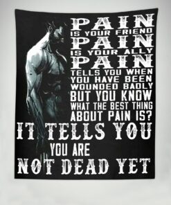 Home Gym Decor Banner Flag Tapestry Motivational Quotes