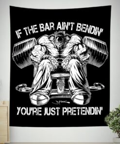 Home Gym Decor Banner Flag Tapestry Motivational Quotes Gifts for Gymer