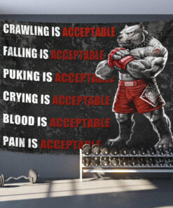 Home Gym Decor Motivational Quotes Banner Flag Tapestry