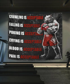 Home Gym Decor Motivational Quotes Banner Flag Tapestry