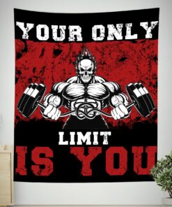 Home Gym Decor Motivational Quotes Flag Banner Tapestry