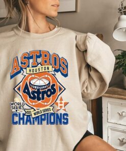 Houston Astros Champions World Series 2022 Shirt, Vintage Houston Baseball Sweatshirt, Astros Shirt, H Town Space City Oversized Sweatshirt