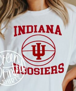 Indiana Hoosier Basketball T-Shirt, Tailgate Party Fan Sweatshirt, IU Basketball Pillow, Graphic Screen print Shirt